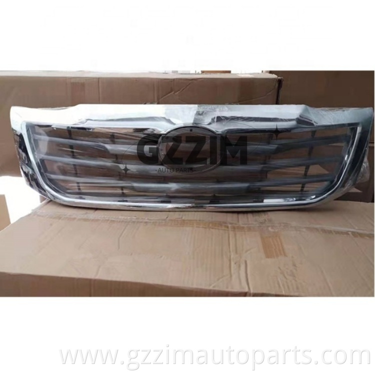 ABS Plastic Middle Grille Front Grille Guard Auto Bumper Chromed Grille Trim For Vigo 2012